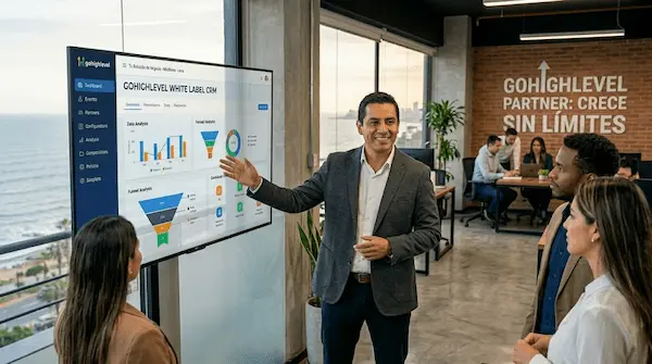 GoHighLevel white label: cómo las agencias venden su propio CRM sin desarrollar nada GoHighLevel White Label
